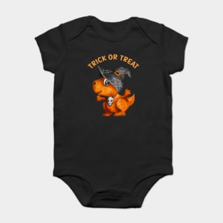 Trick or treat cute dinosaur Baby Bodysuit